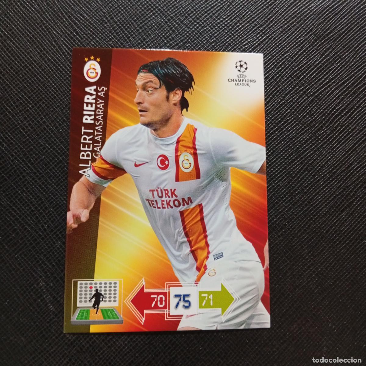 Cartes &agrave; collectionner de Football: ALBERT RIERA GALATASARAY ADRENALYN CHAMPIONS LEAGUE 2012 2013 FUTBOL 12 13 - A207 PG56 B