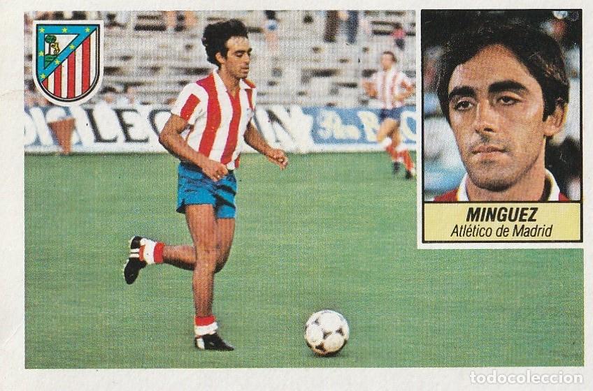Fu&szlig;ball-Sticker: ESTE 84-85. MINGUEZ. RECUPERADO DE &Aacute;LBUM.