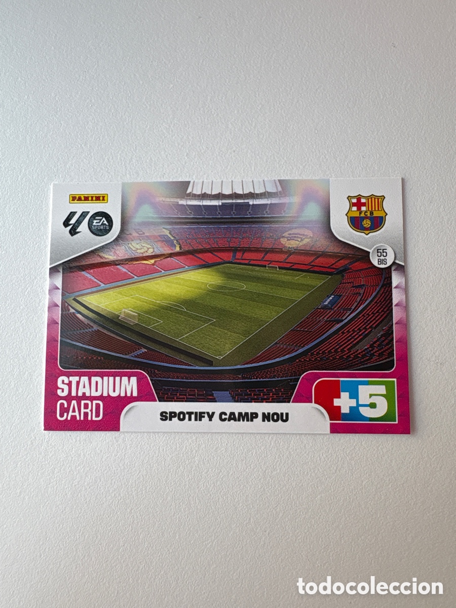 Cromos de Futebol: Carta Spotify Camp Nou 55Bis Bar&ccedil;a Adrenalyn 2025-26