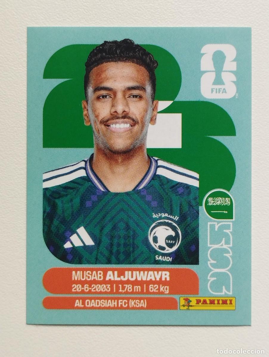 Cromos de f&uacute;tbol: CROMO STICKER WORLD CUP 2026 MUNDIAL 26 ARABIA SAUDI KSA9 KSA 9 MUSAB ALJUWAYR