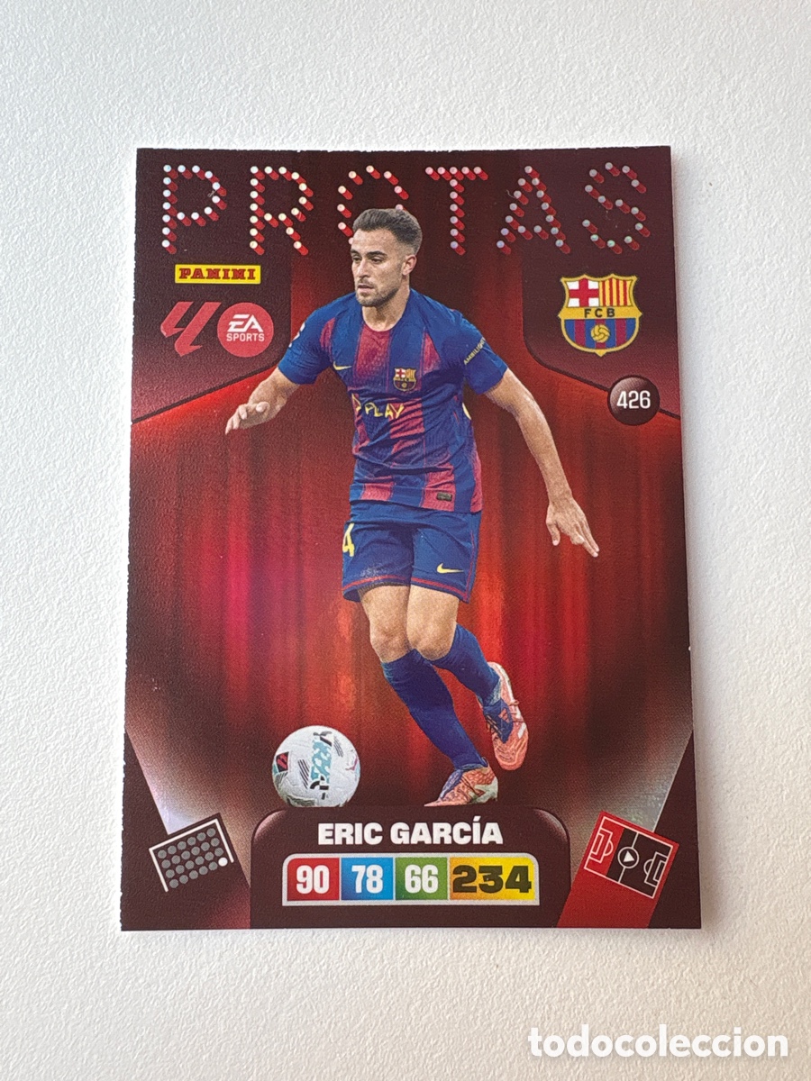 Cartes &agrave; collectionner de Football: Carta Eric Garc&iacute;a Protas 426 Bar&ccedil;a Adrenalyn 2025-26