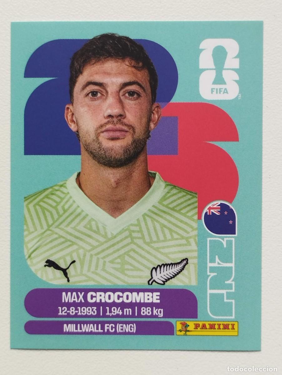 Cartes &agrave; collectionner de Football: CROMO STICKER WORLD CUP 2026 MUNDIAL 26 NUEVA ZELANDA NZL2 NZL 2 MAX CROCOMBE