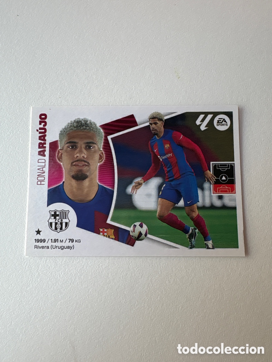 Cromos de f&uacute;tbol: Carta Araujo 6 Bar&ccedil;a Liga este 2024-25
