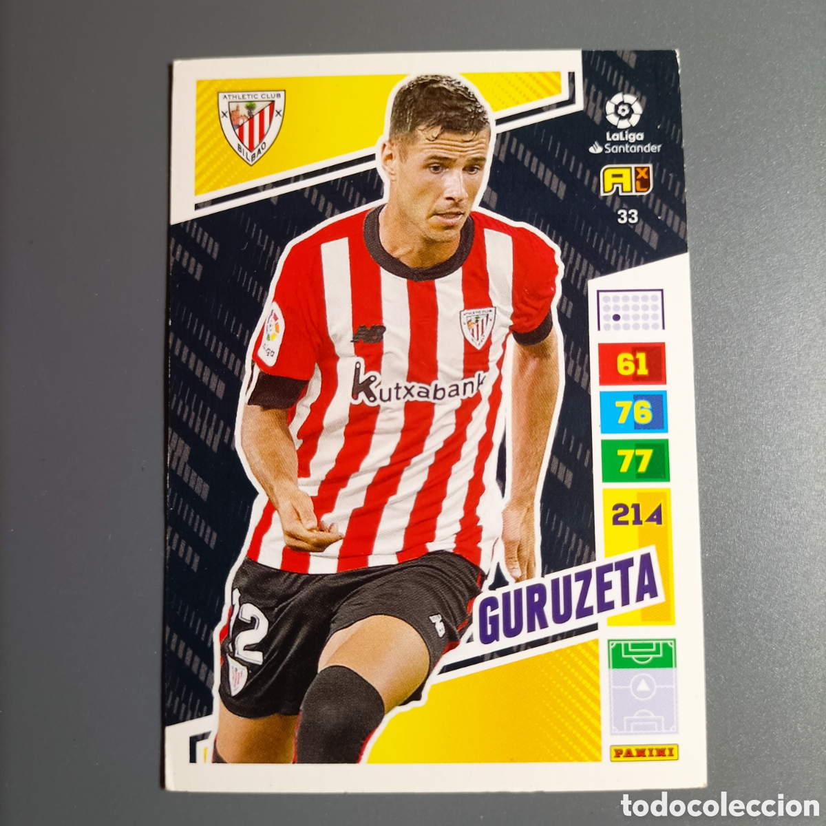 Fu&szlig;ball-Sticker: ADRENALYN LIGA 2022-2023 (ATHLETIC) №33 GURUZETA