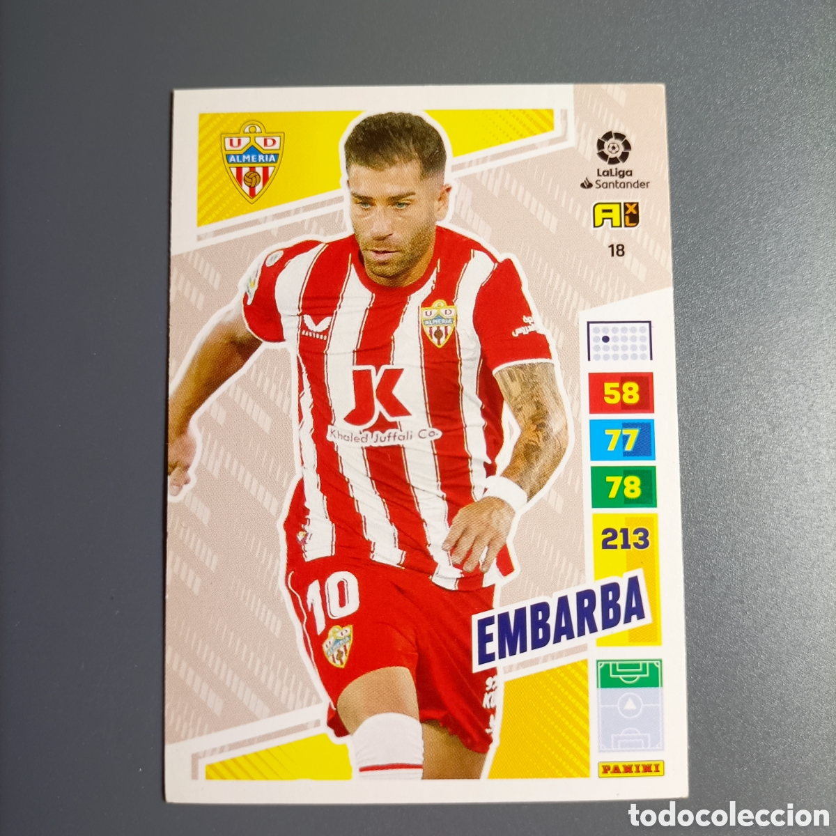 Figurine di Calcio: ADRENALYN LIGA 2022-2023 (ALMER&Iacute;A) №18 EMBARBA