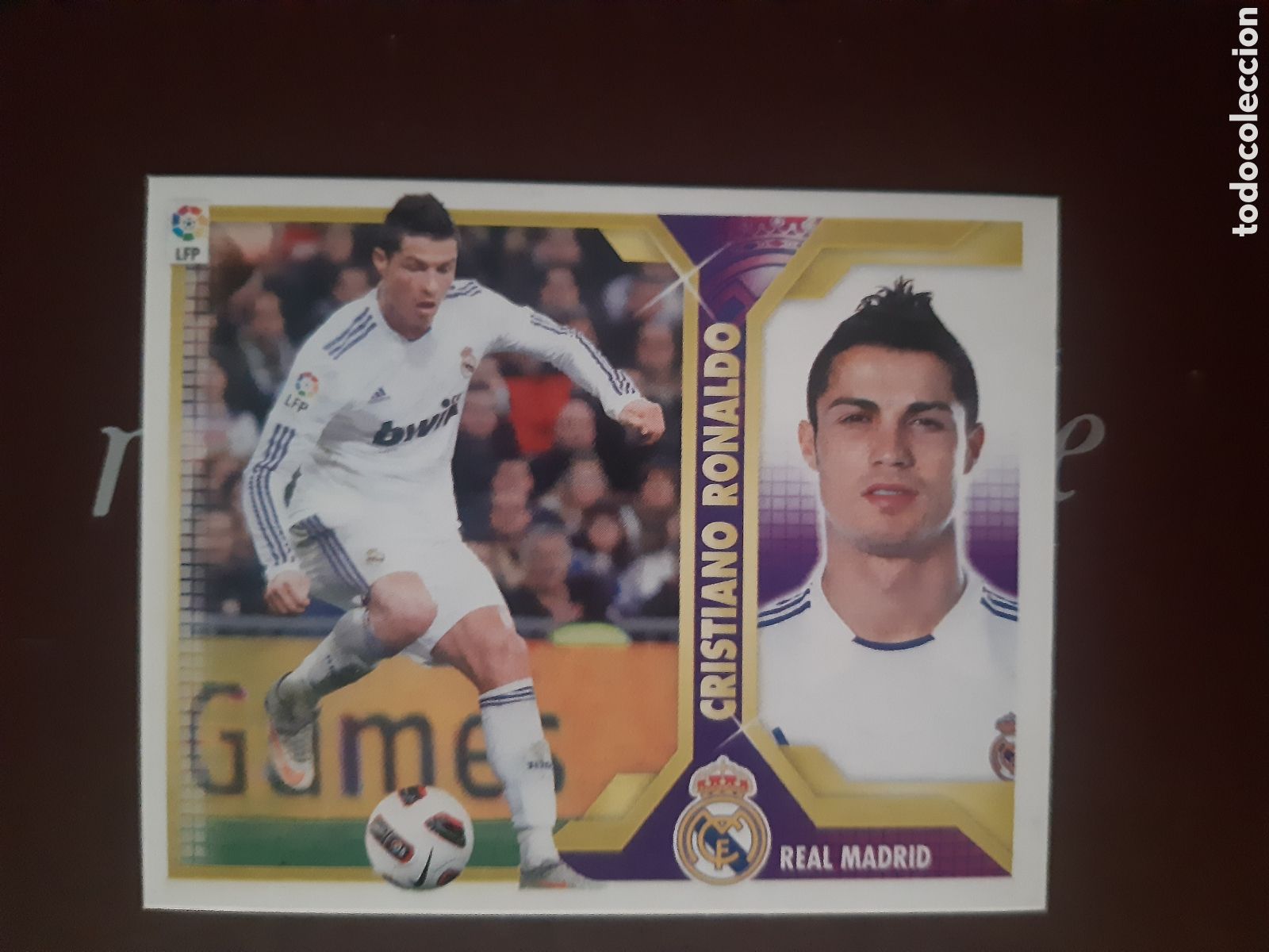 Figurine di Calcio: Cromo futbol Cristiano Ronaldo Liga Este 11-12