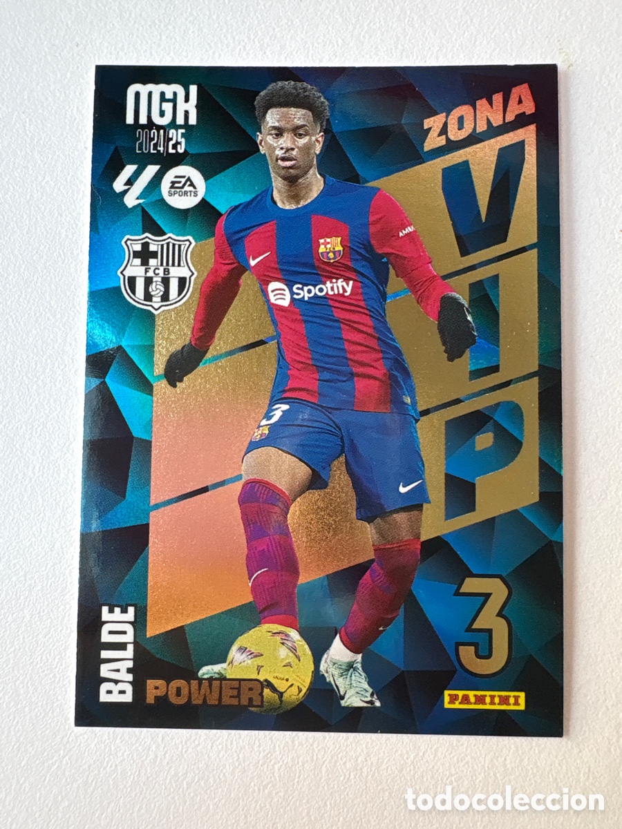 Cartes &agrave; collectionner de Football: Carta Balde Zona Vip Power 389 Bar&ccedil;a Megacracks 2024-25
