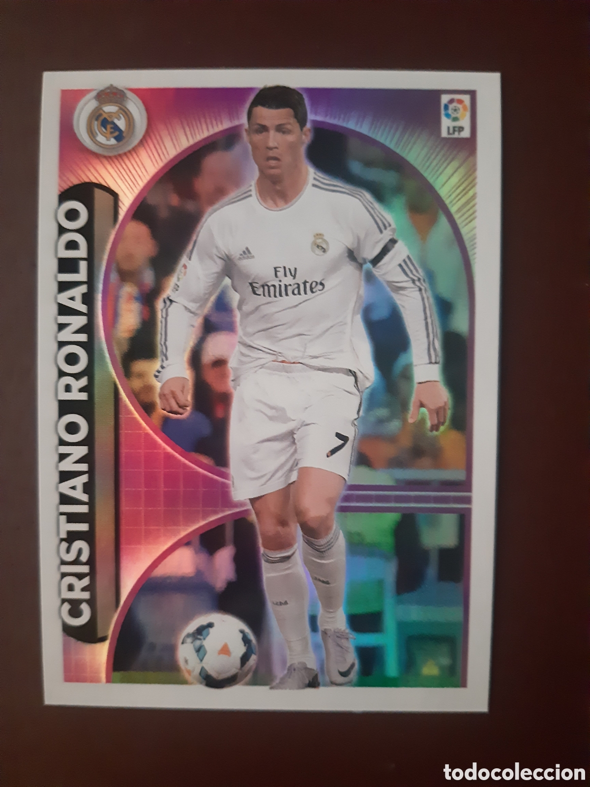 Cromos de f&uacute;tbol: Cromo futbol Cristiano Ronaldo Liga Este 14-15