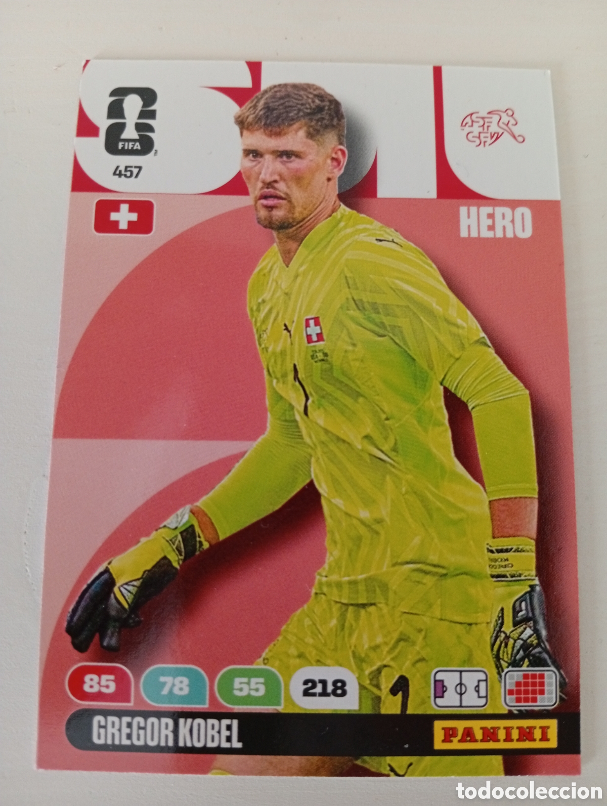 Cromos de f&uacute;tbol: GREGOR KOBEL SUIZA N&ordm; 457 FIFA WORLD CUP 2026 PANINI ADRENALYN XL