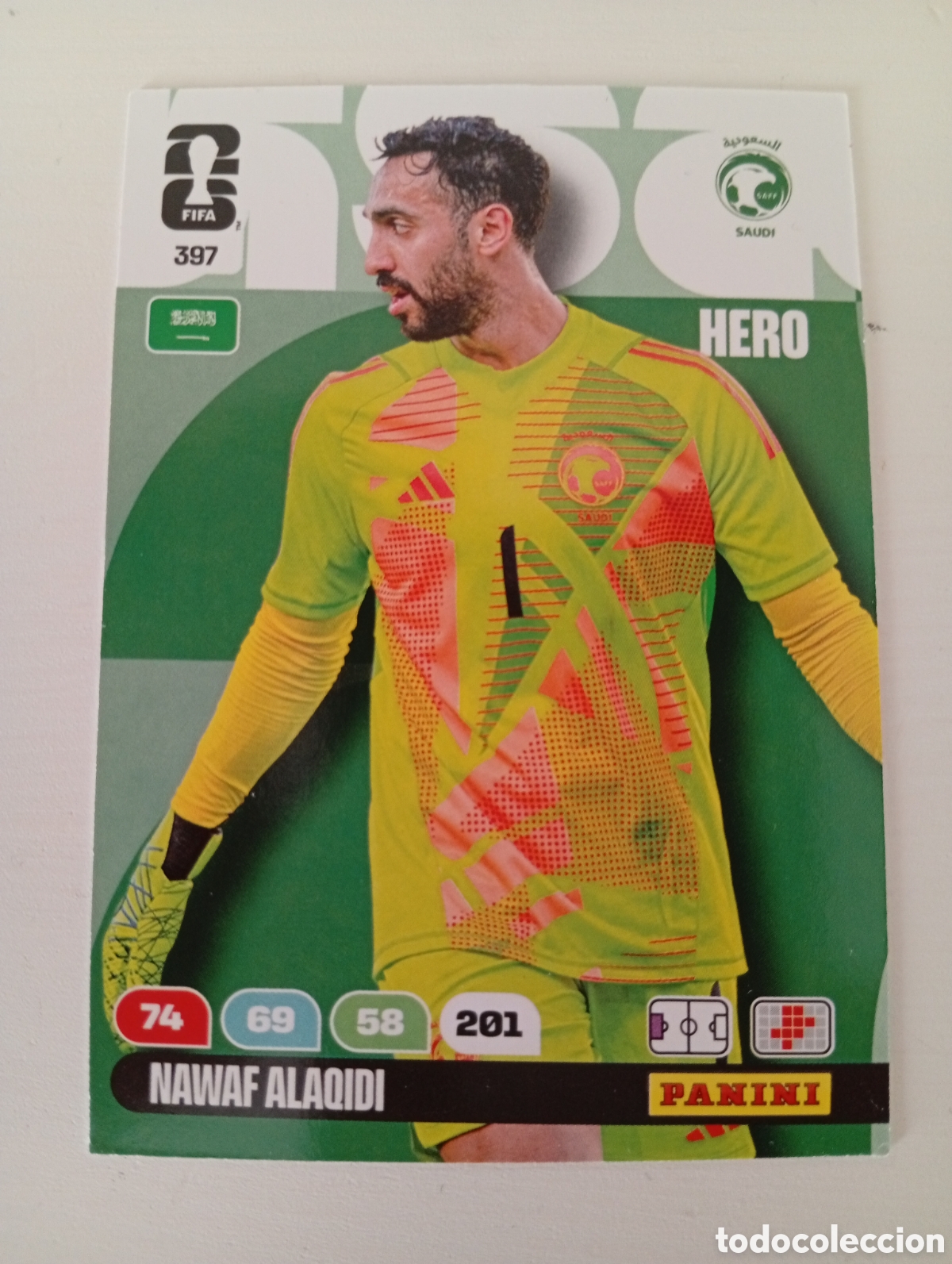 Cromos de Futebol: PANINI ADRENALYN FIFA WORLD CUP MUNDIAL 2026 #397 NAWAF ALAQIDI (ARABIA SAUDI) BASE HERO