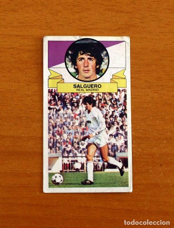 Cromos de f&uacute;tbol: Real Madrid - Salguero, con publicidad - Ediciones Este Liga 1985-1986, 85-86 - Nunca pegado