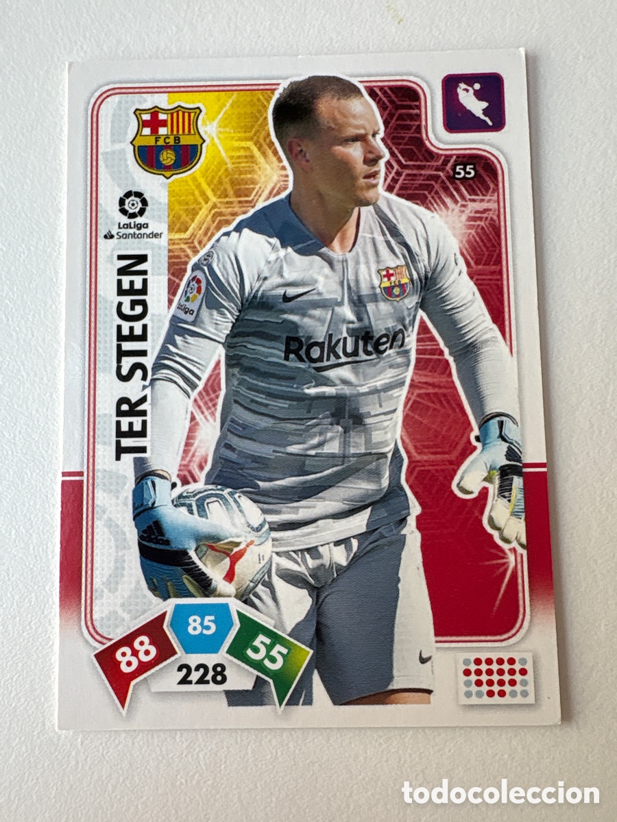 Fu&szlig;ball-Sticker: Carta Ter Stegen 55 Bar&ccedil;a Adrenalyn 2019-20