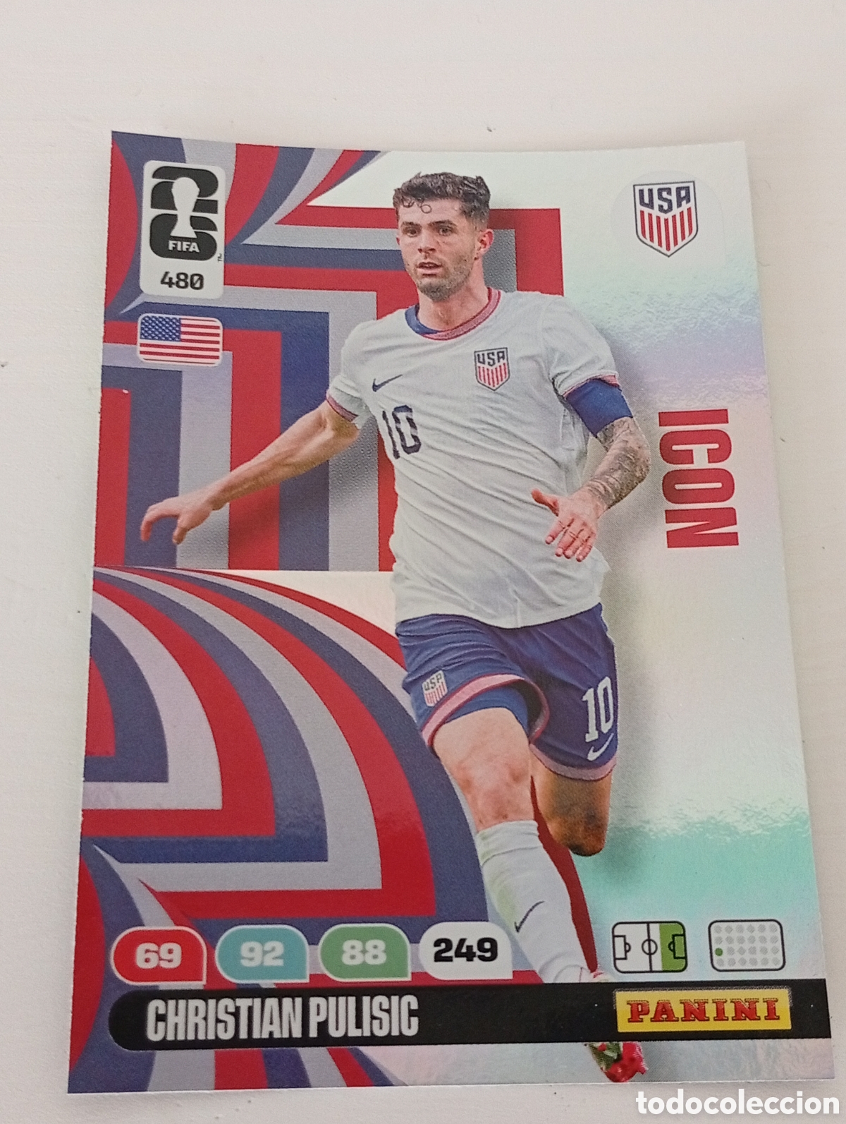 Cromos de f&uacute;tbol: CHRISTIAN PULISIC (USA). CARTA ICON PANINI ADRENALYN XL FIFA WORLD CUP 2026. #480