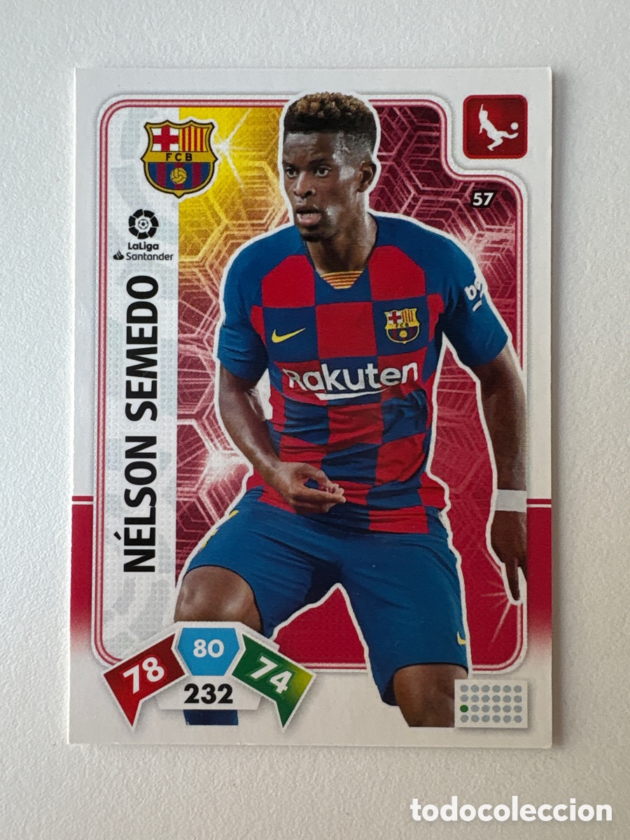 Cromos de f&uacute;tbol: Carta N&eacute;lson Semedo 57 Bar&ccedil;a Adrenalyn 2019-20