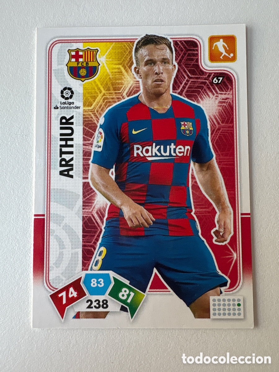 Cromos de f&uacute;tbol: Carta Arthur 67 Bar&ccedil;a Adrenalyn 2019-20