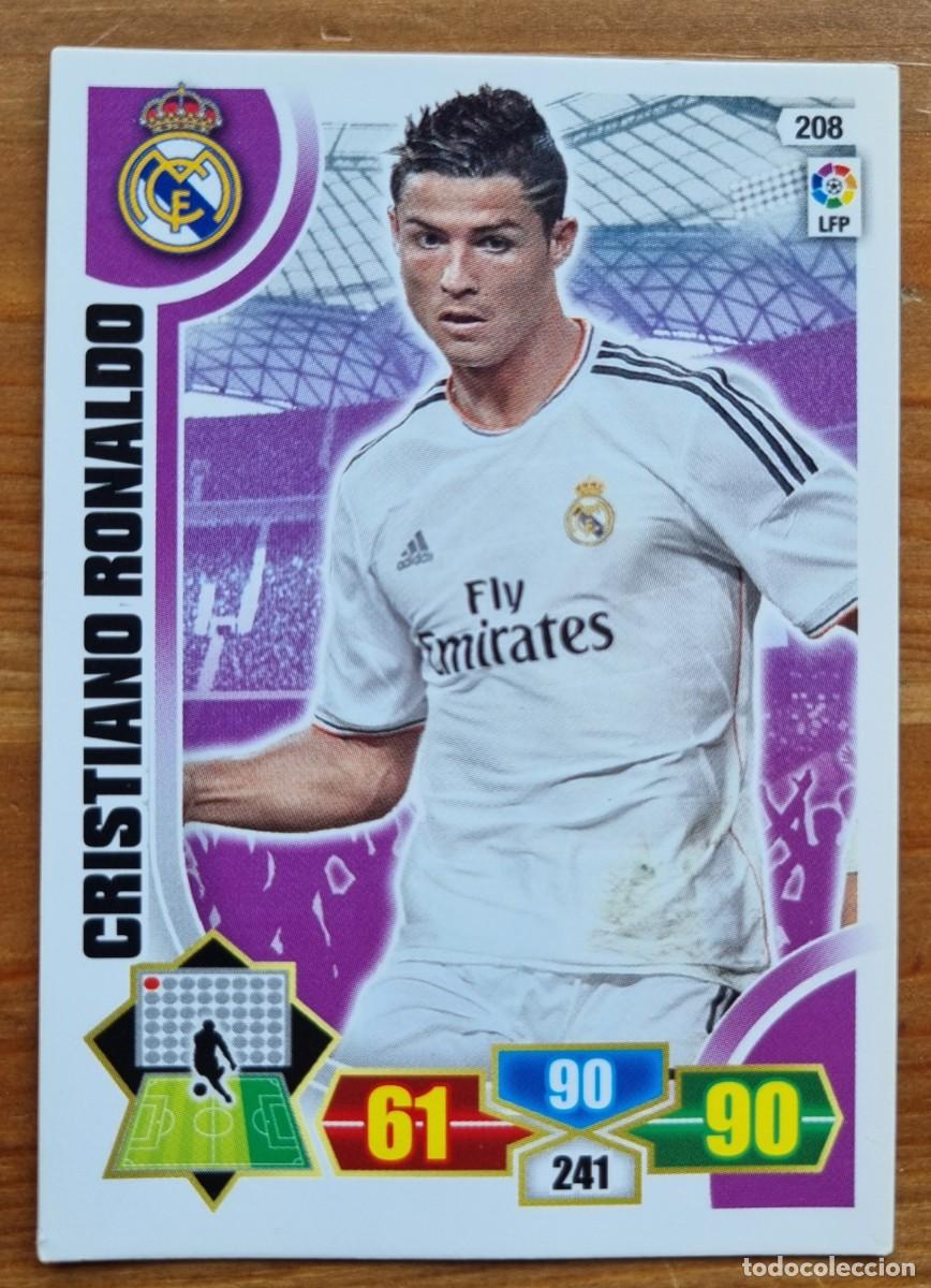 Cromos de f&uacute;tbol: 208 CRISTIANO RONALDO (Real Madrid CF). Liga 2013 2014 13 14 Adrenalyn XL