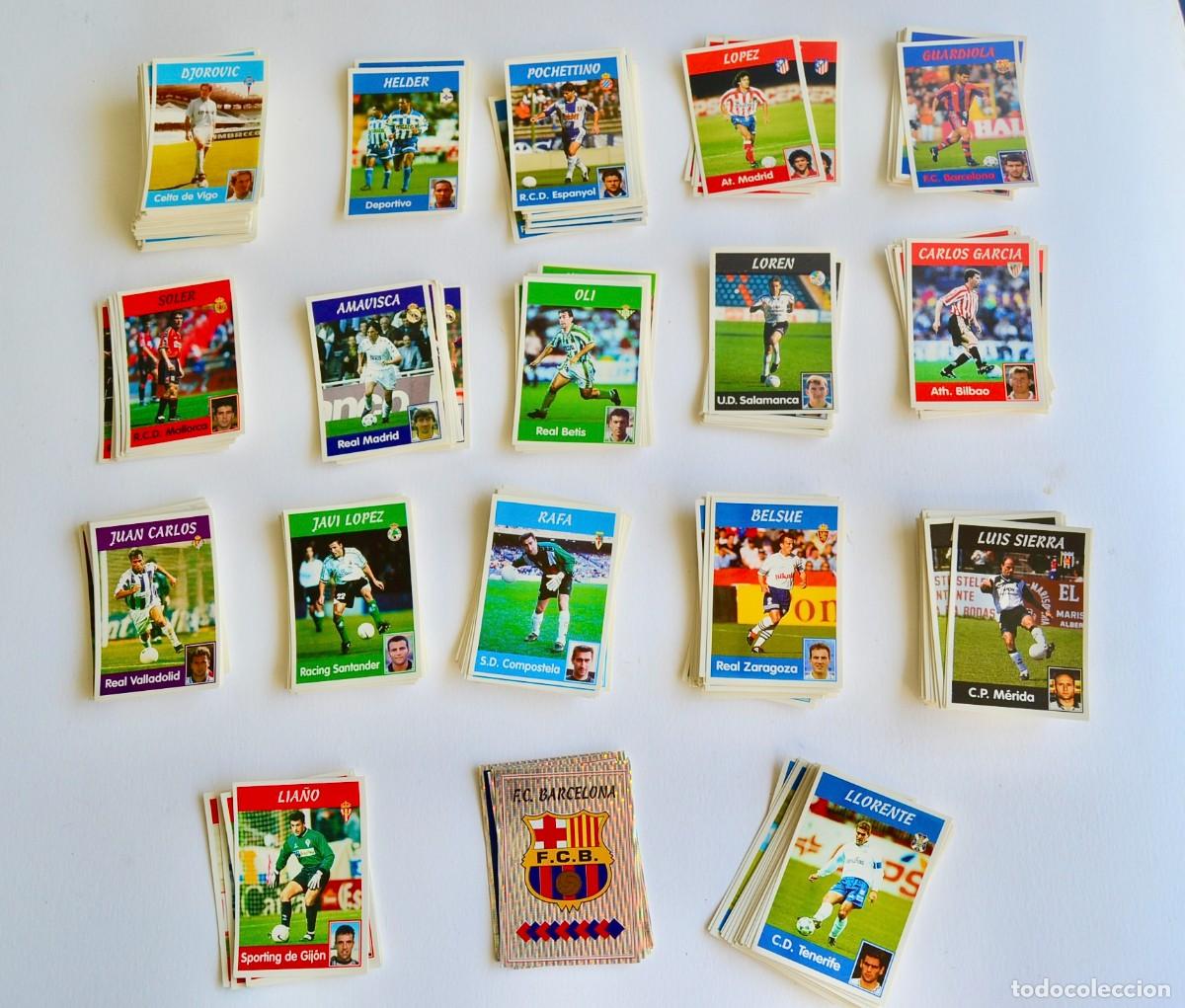 Cromos de Futebol: Gran lote de 391 cromos de la liga espa&ntilde;ola 97-98. Panini Sports. Buen estado. Bastantes repes.