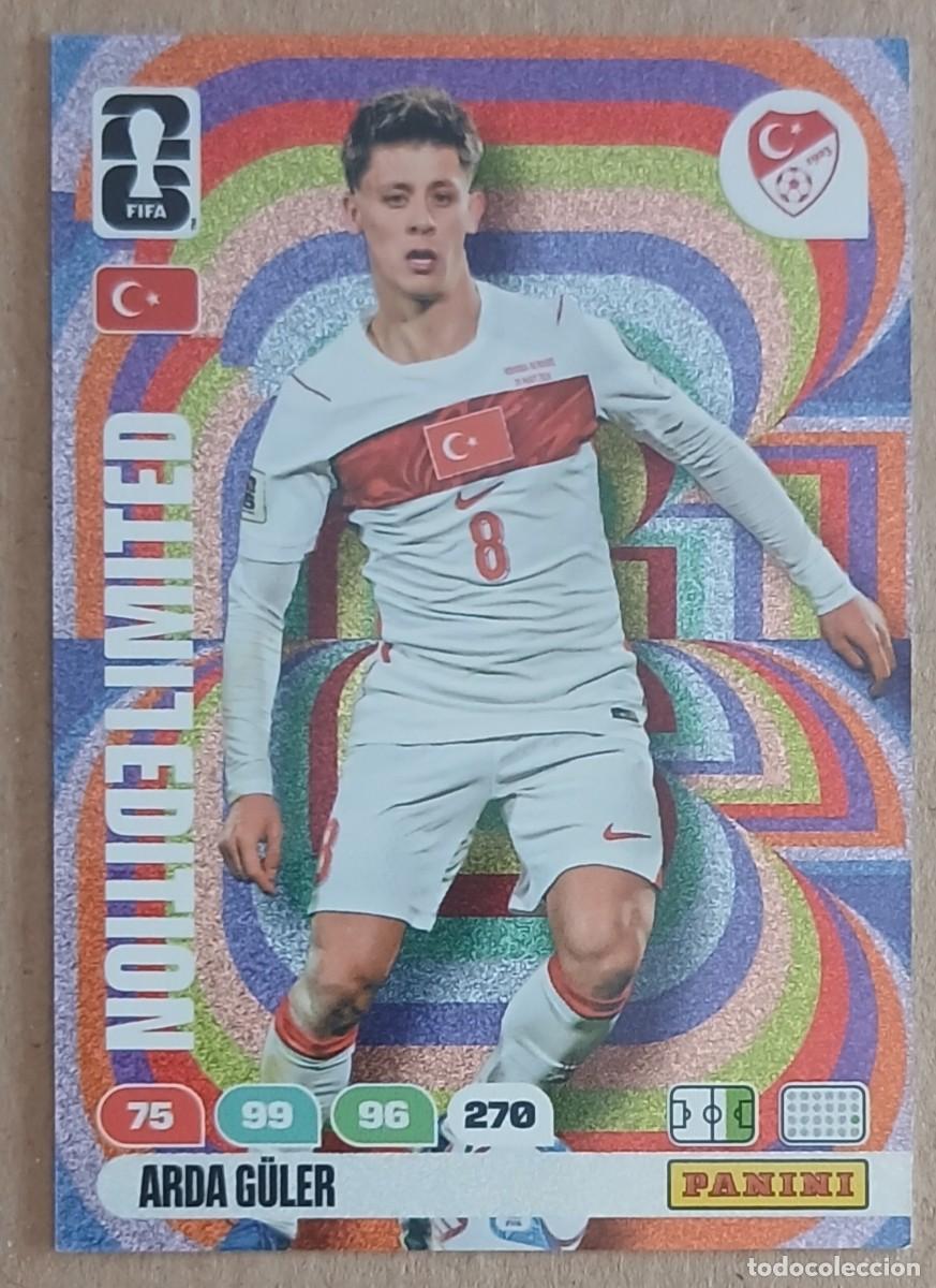 Cartes &agrave; collectionner de Football: CROMO ARDA G&Uuml;LER TURQU&Iacute;A LIMITED EDITION ADRENALYN XL FIFA WORLD CUP 2026 PANINI. Nuevo de sobre.