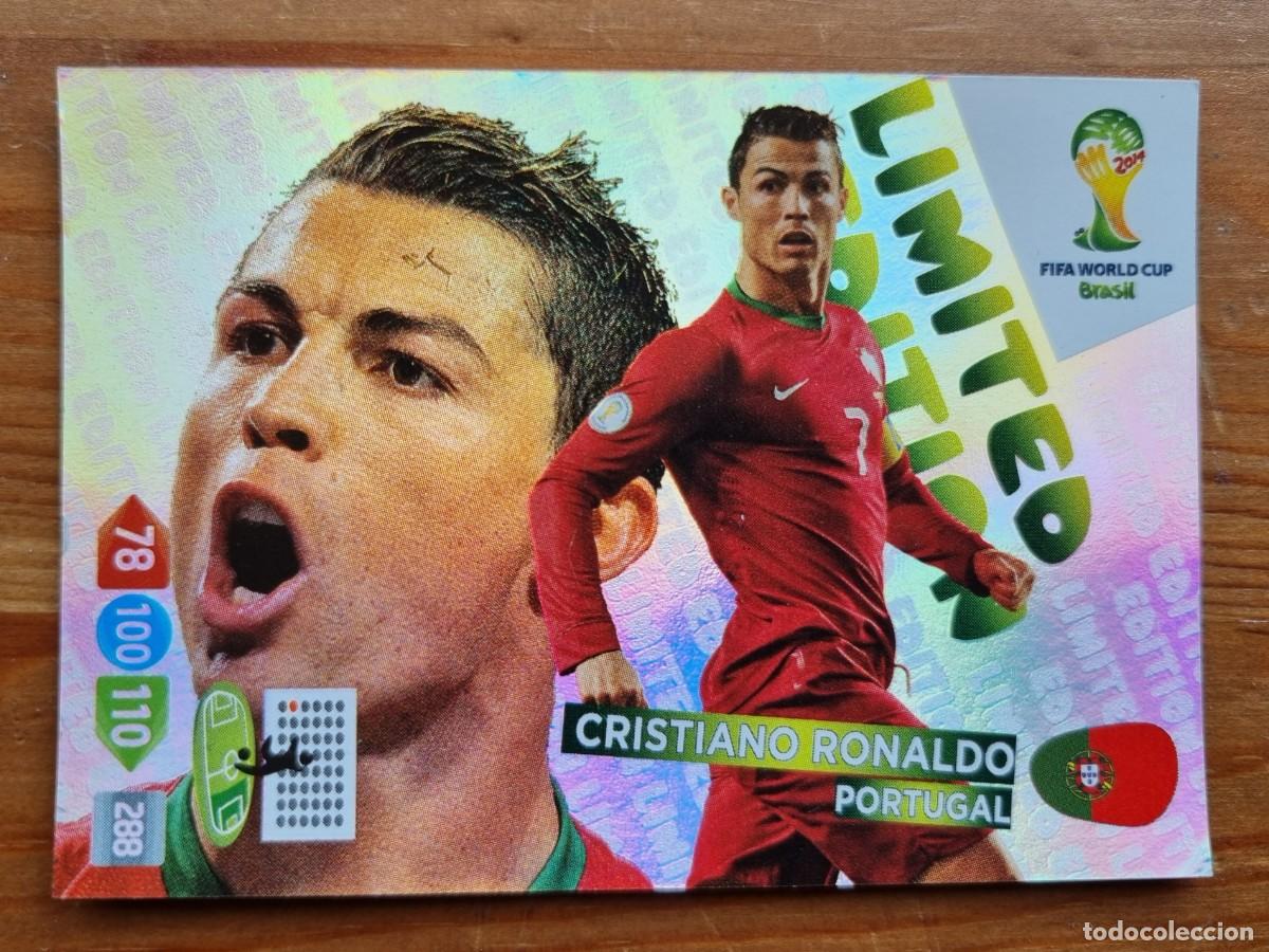 Fu&szlig;ball-Sticker: CRISTIANO RONALDO (Portugal) LIMITED EDITION. FIFA World Cup Brazil 2014. Adrenalyn XL (Panini)