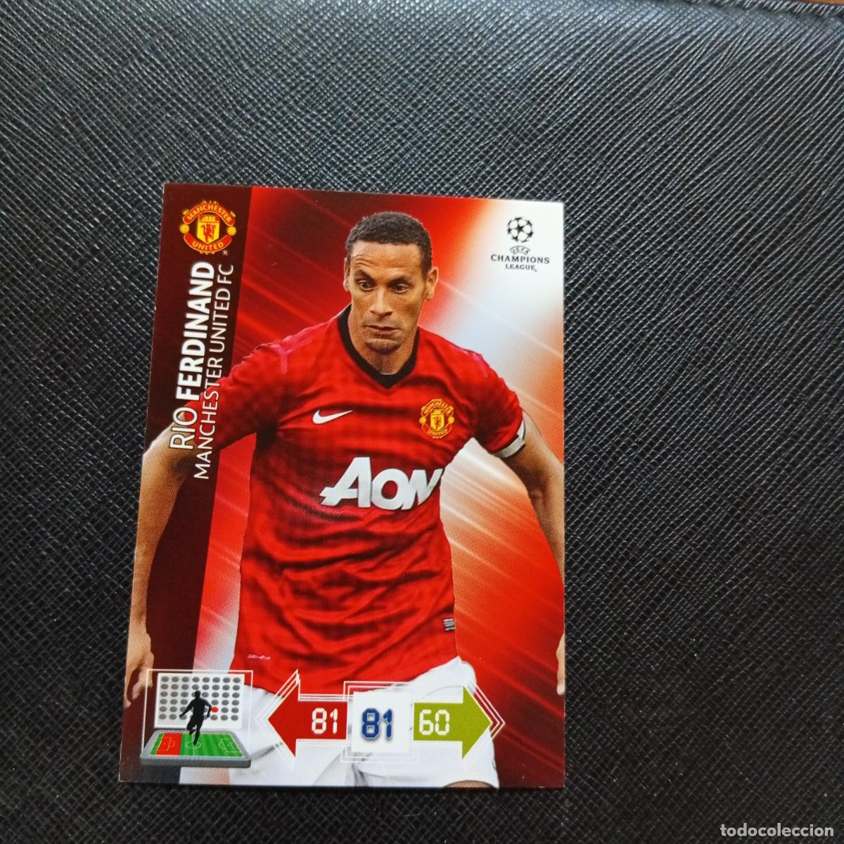 Cartes &agrave; collectionner de Football: RIO FERDINAND MANCHESTER UNITED ADRENALYN CHAMPIONS LEAGUE 2012 2013 FUTBOL 12 13 - A207 PG279 B