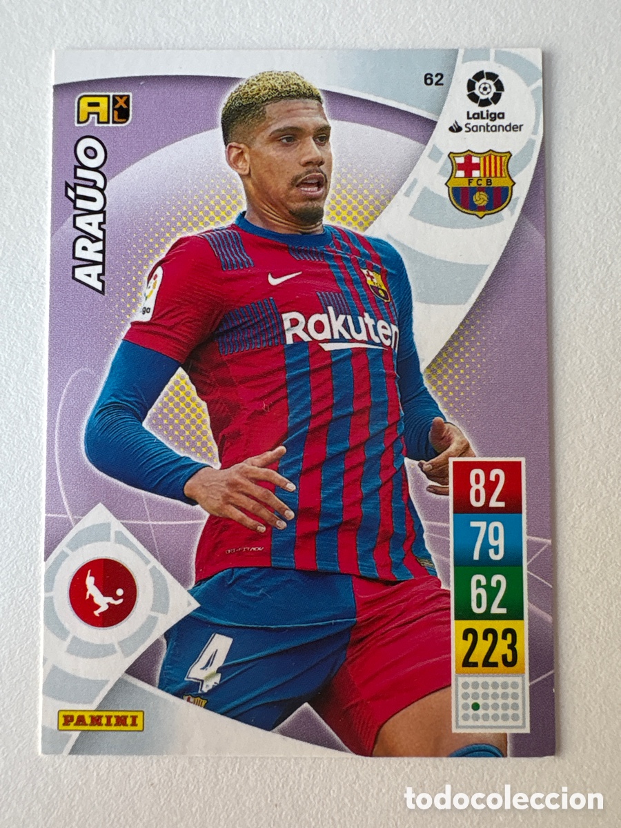 Cartes &agrave; collectionner de Football: Carta Araujo 62 Bar&ccedil;a Adrenalyn 2021-22