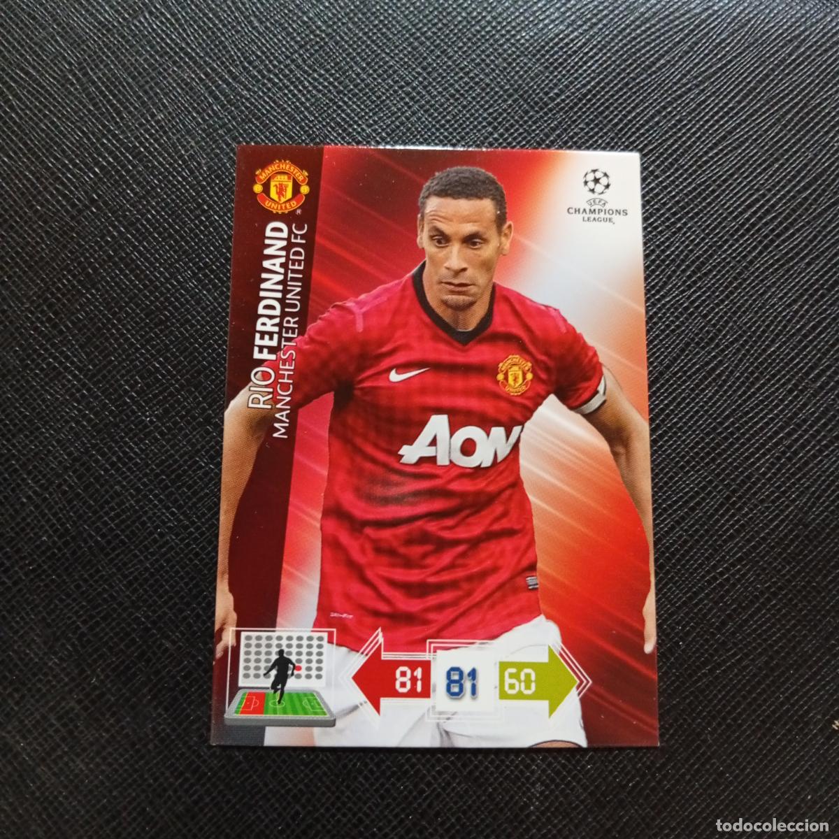 Cartes &agrave; collectionner de Football: RIO FERDINAND MANCHESTER UNITED ADRENALYN CHAMPIONS LEAGUE 2012 2013 FUTBOL 12 13 - A207 PG295