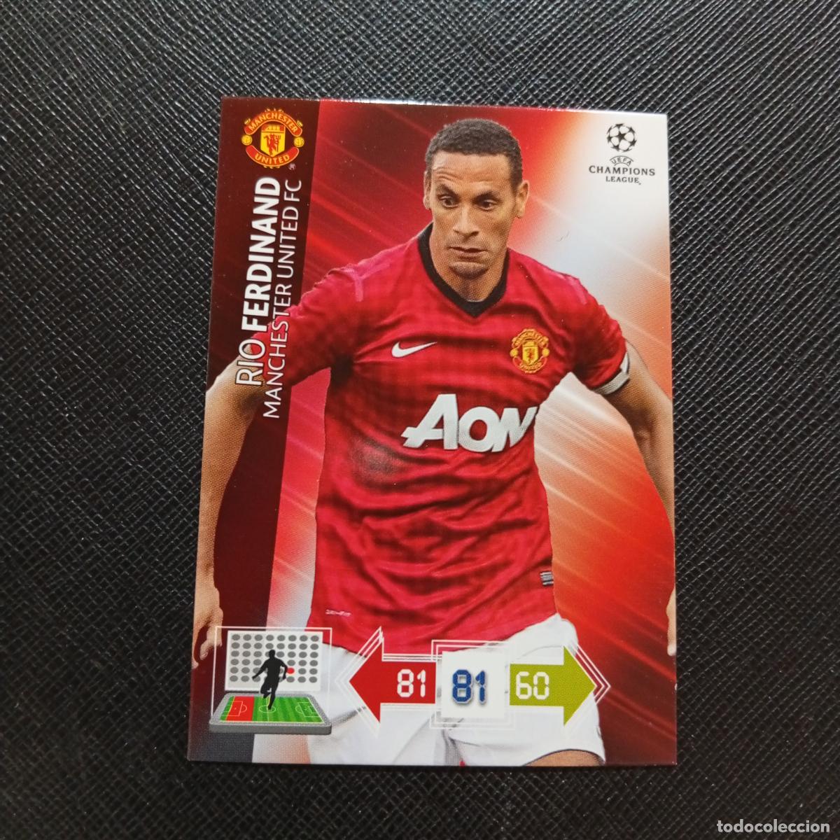 Cartes &agrave; collectionner de Football: RIO FERDINAND MANCHESTER UNITED ADRENALYN CHAMPIONS LEAGUE 2012 2013 FUTBOL 12 13 - A207 PG295 B