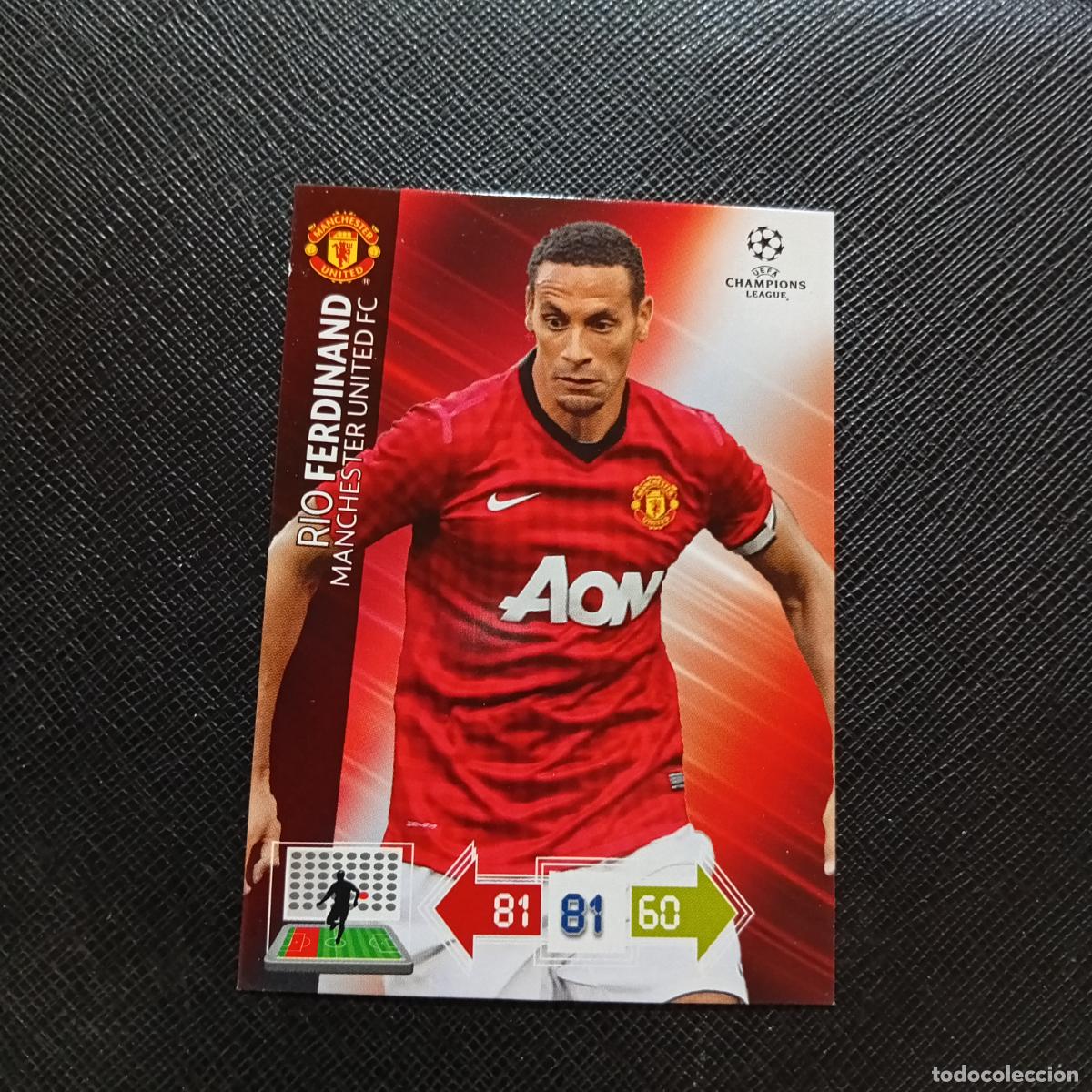 Cartes &agrave; collectionner de Football: RIO FERDINAND MANCHESTER UNITED ADRENALYN CHAMPIONS LEAGUE 2012 2013 FUTBOL 12 13 - A207 PG304