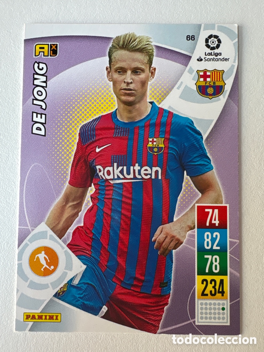Cartes &agrave; collectionner de Football: Carta De Jong 66 Bar&ccedil;a Adrenalyn 2021-22