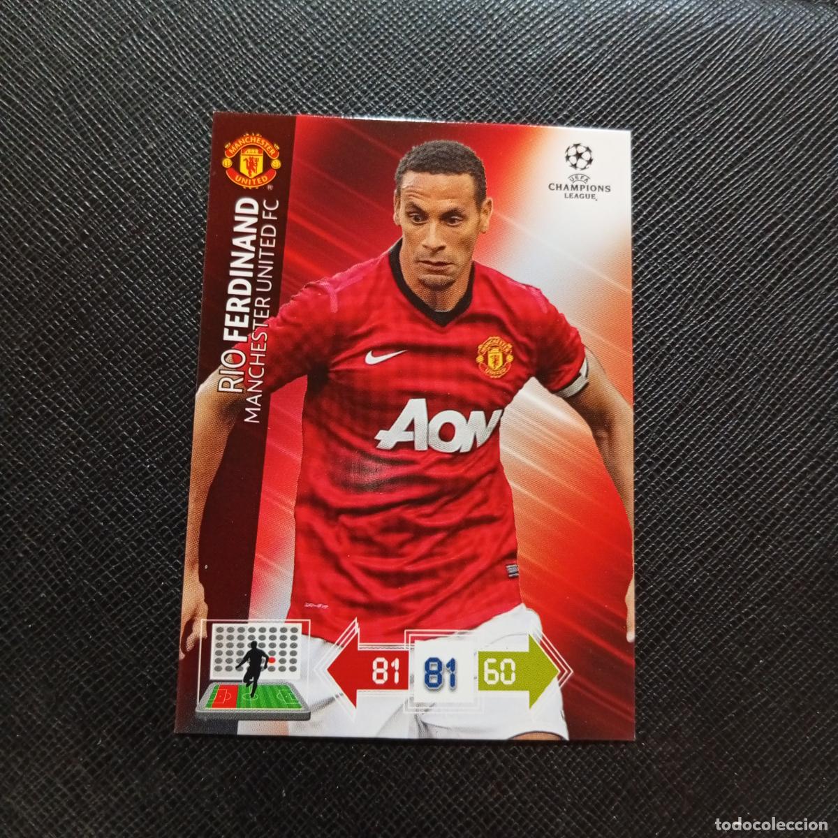 Cartes &agrave; collectionner de Football: RIO FERDINAND MANCHESTER UNITED ADRENALYN CHAMPIONS LEAGUE 2012 2013 FUTBOL 12 13 - A207 PG304 B