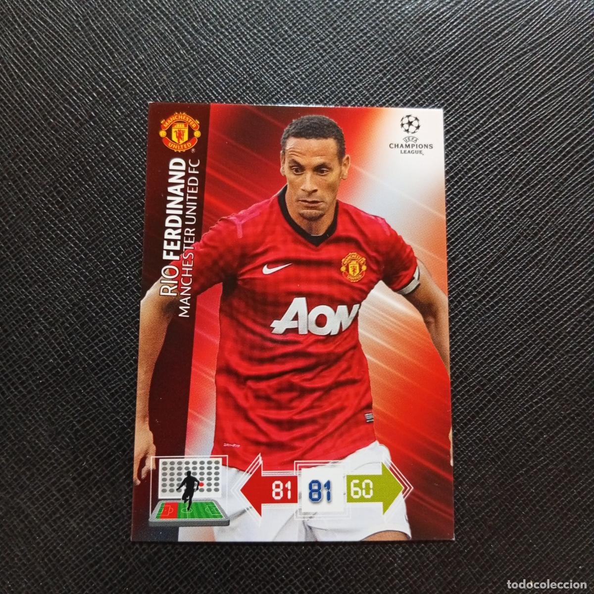 Cartes &agrave; collectionner de Football: RIO FERDINAND MANCHESTER UNITED ADRENALYN CHAMPIONS LEAGUE 2012 2013 FUTBOL 12 13 - A207 PG311
