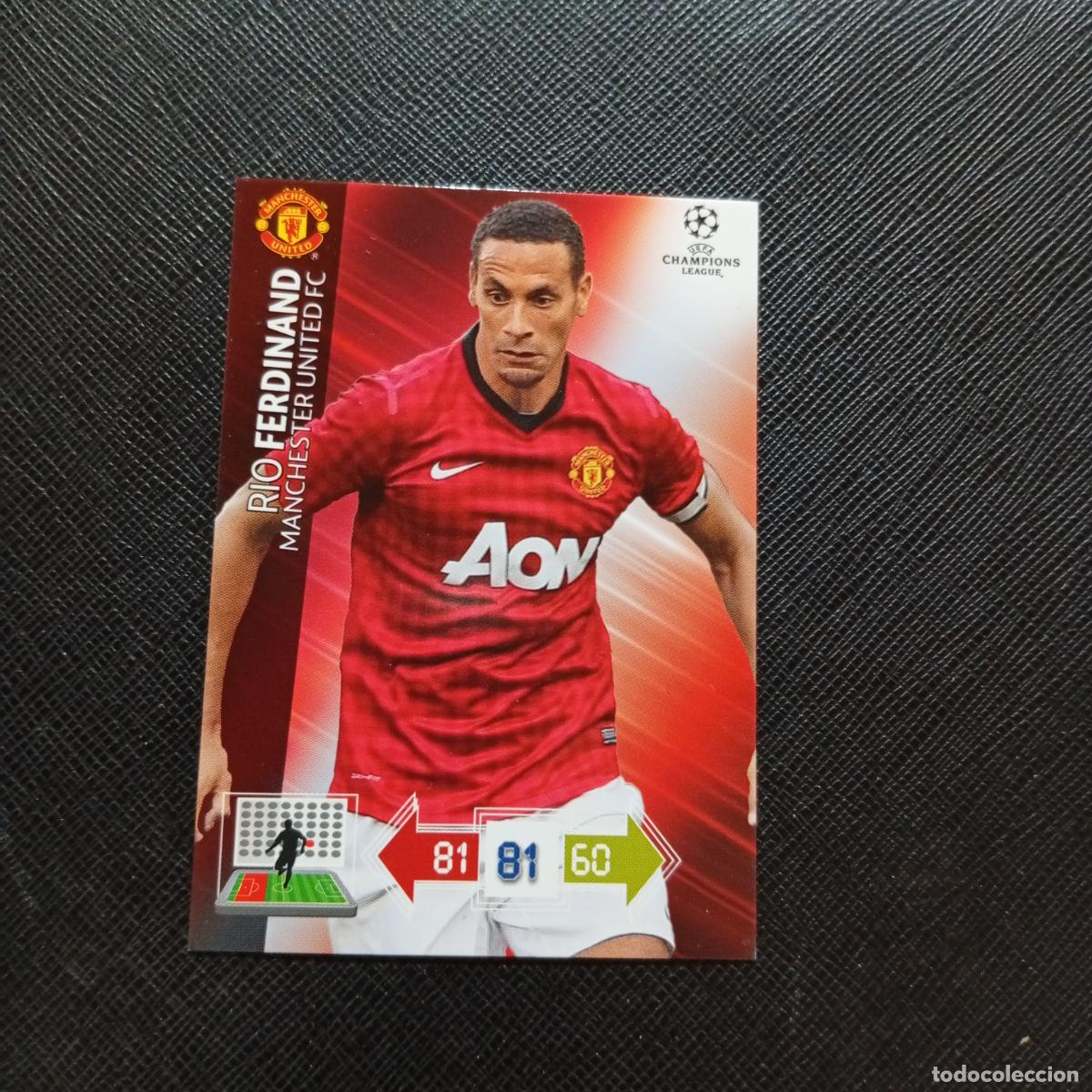 Cartes &agrave; collectionner de Football: RIO FERDINAND MANCHESTER UNITED ADRENALYN CHAMPIONS LEAGUE 2012 2013 FUTBOL 12 13 - A207 PG311 B
