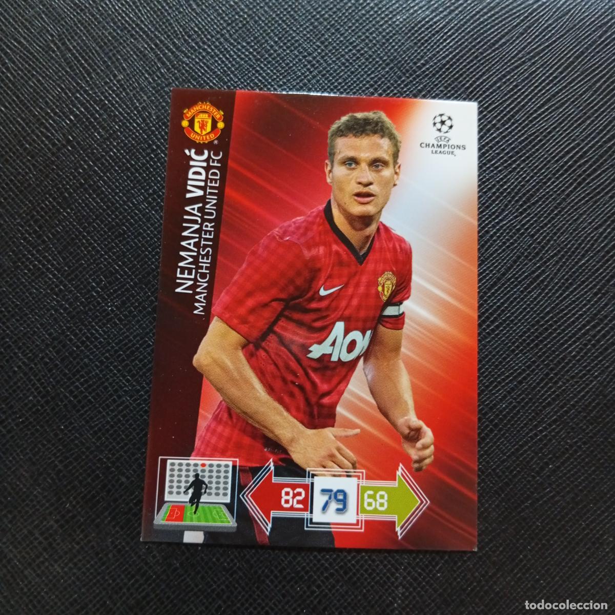 Cartes &agrave; collectionner de Football: VIDIC MANCHESTER UNITED ADRENALYN CHAMPIONS LEAGUE 2012 2013 FUTBOL 12 13 - A207 PG295