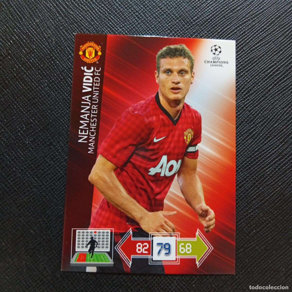 Cromos de Futebol: VIDIC MANCHESTER UNITED ADRENALYN CHAMPIONS LEAGUE 2012 2013 FUTBOL 12 13 - A207 PG295 B