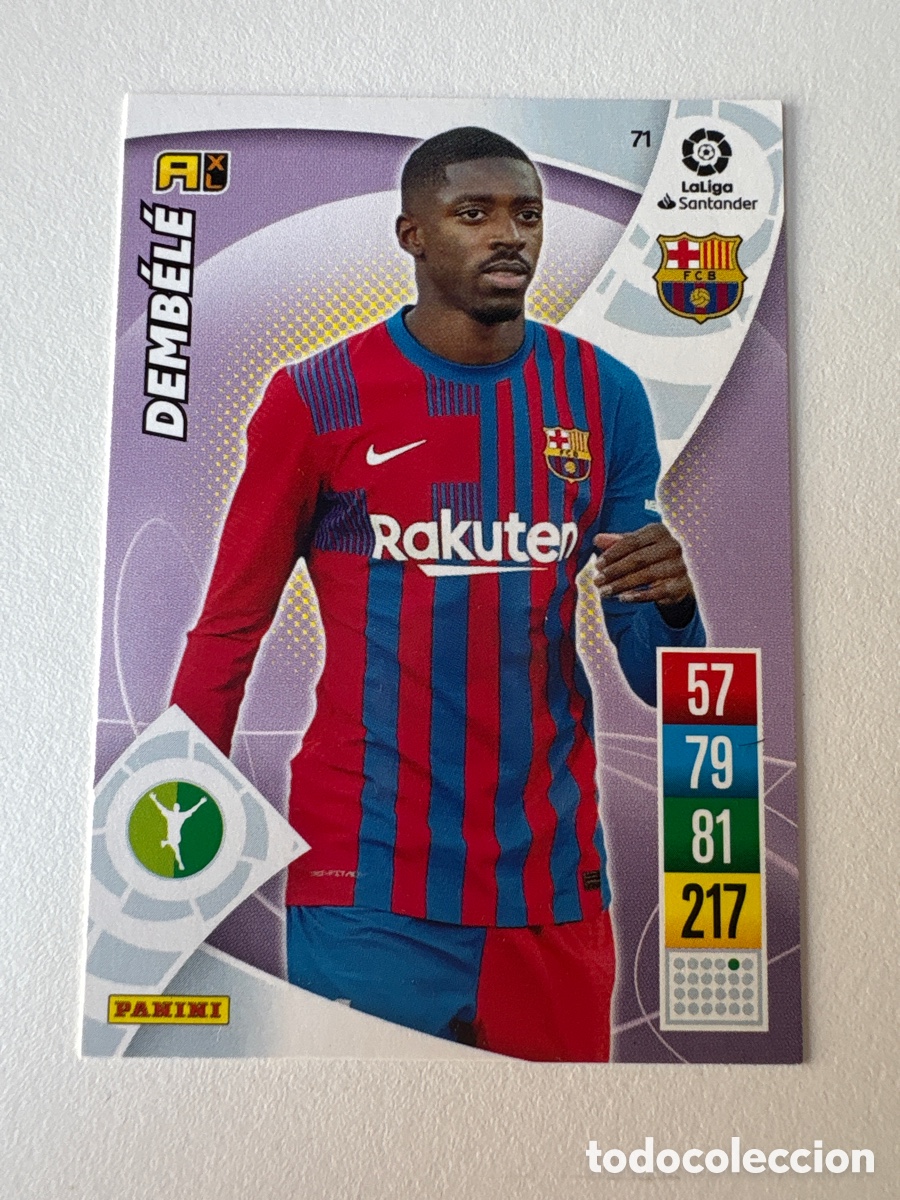 Football Stickers: Carta Demb&eacute;l&eacute; 71 Bar&ccedil;a Adrenalyn 2021-22