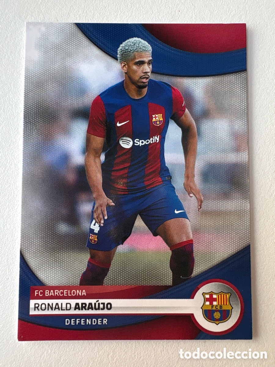 Cromos de f&uacute;tbol: Carta Ronald Ara&uacute;jo 3 Topps 2023-24