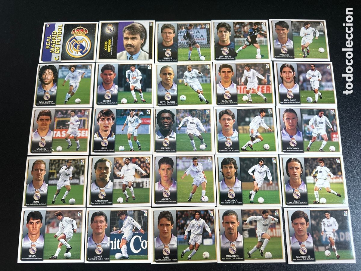 Fu&szlig;ball-Sticker: LIGA ESTE 98 99 - REAL MADRID Completo