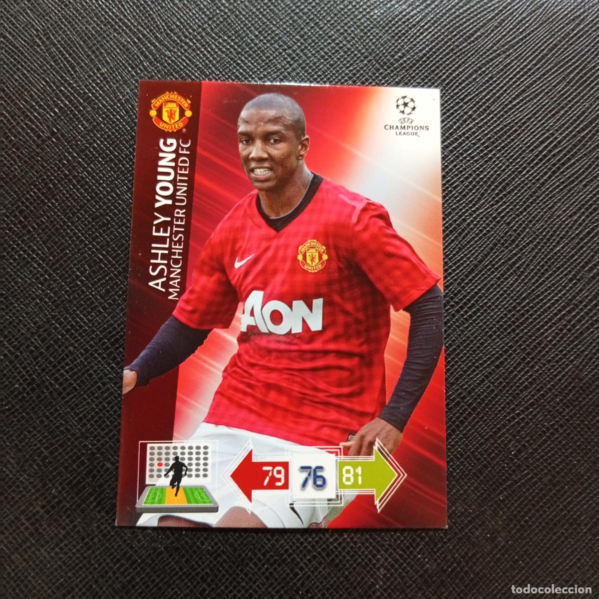 Fu&szlig;ball-Sticker: ASHLEY YOUNG MANCHESTER UNITED ADRENALYN CHAMPIONS LEAGUE 2012 2013 FUTBOL 12 13 - A207 PG366 B