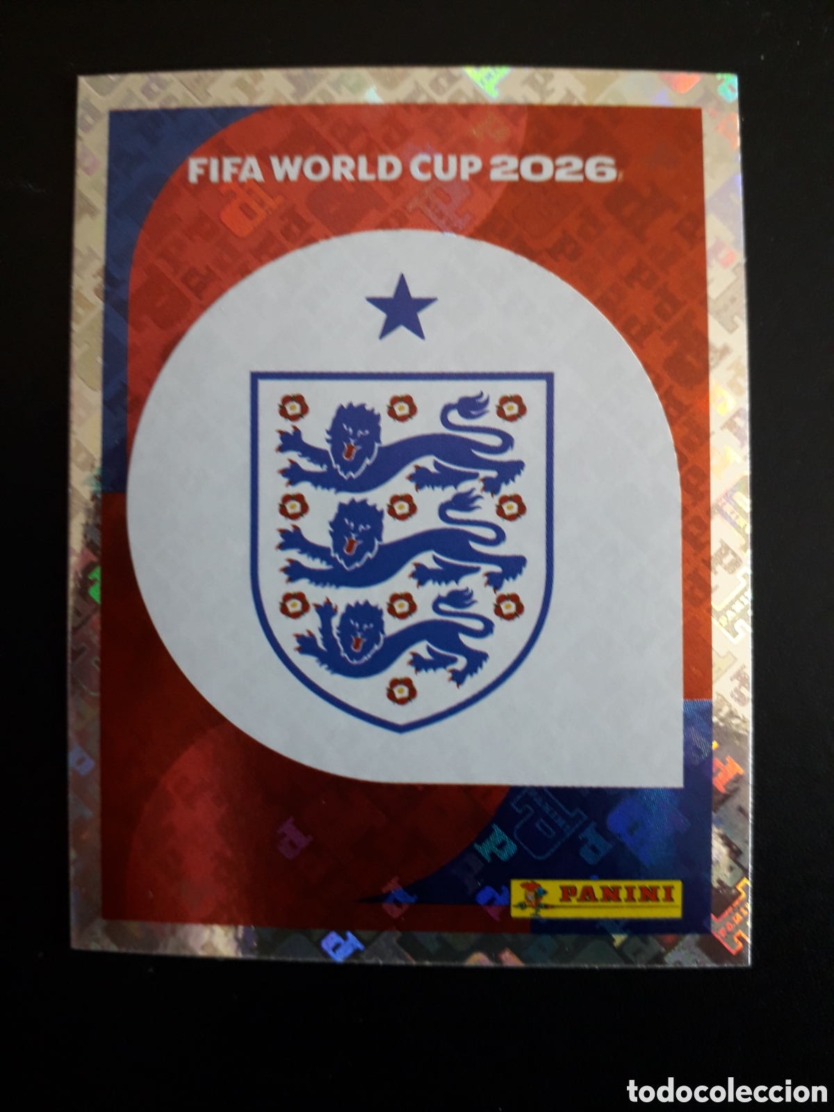 Fu&szlig;ball-Sticker: ESCUDO INGLATERRA ENG 1 MUNDIAL F&Uacute;TBOL 2026 FIFA WORLD CUP PANINI SIN PEGAR PEDIDO M&Iacute;NIMO 3&euro;