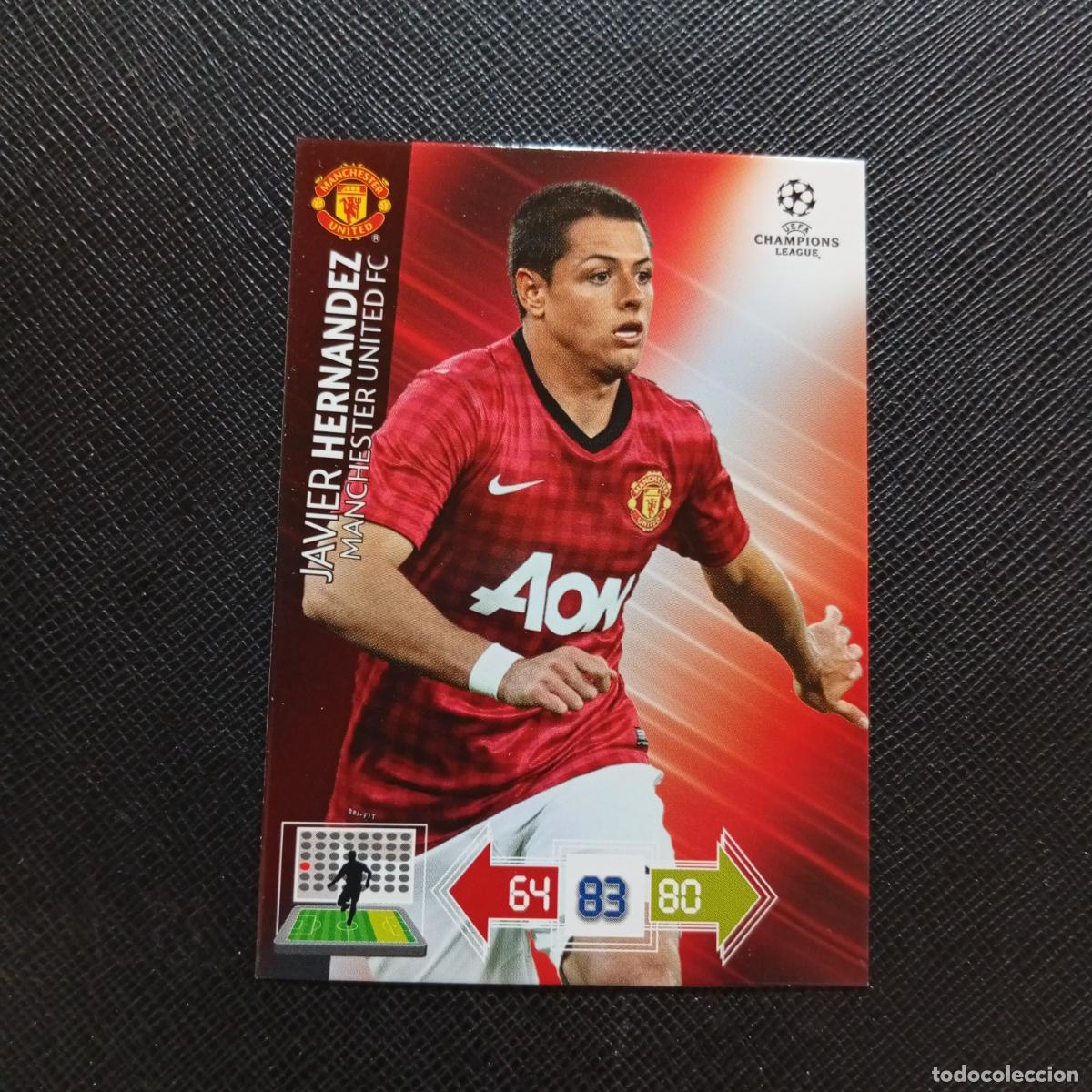 Figurine di Calcio: JAVIER HERNANDEZ MANCHESTER UNITED ADRENALYN CHAMPIONS LEAGUE 2012 2013 FUTBOL 12 13 - A207 PG432