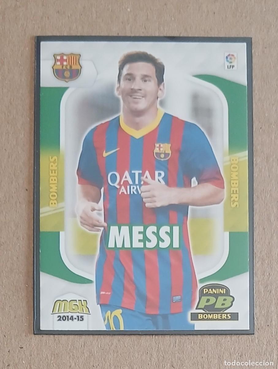 Figurine di Calcio: CROMO n&ordm; 417 MESSI BARCELONA BOMBERS MEGACRACKS 2014-2015 DE PANINI.