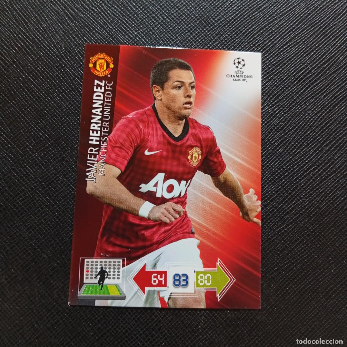 Figurine di Calcio: JAVIER HERNANDEZ MANCHESTER UNITED ADRENALYN CHAMPIONS LEAGUE 2012 2013 FUTBOL 12 13 - A207 PG432 B