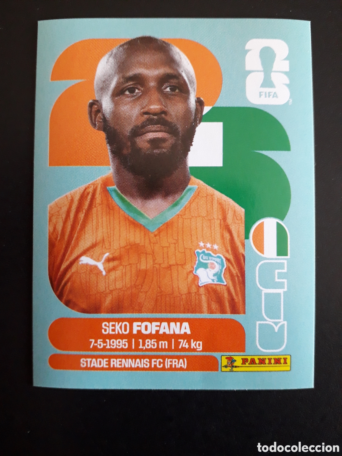 Cartes &agrave; collectionner de Football: SEKO FOFANA COSTA MARFIL CIV 11 MUNDIAL F&Uacute;TBOL 2026 FIFA WORLD CUP PANINI SIN PEG PEDIDO M&Iacute;NIMO 3&euro;