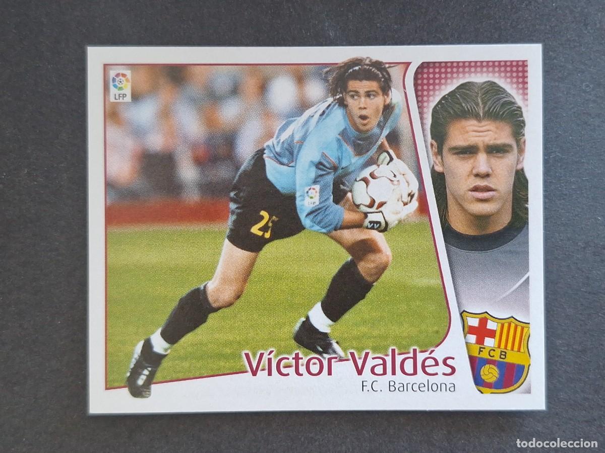 Cartes &agrave; collectionner de Football: L4 VICTOR VALDES F. C. BARCELONA LIGA ESTE 2004 2005 04 05 NUNCA PEGADO SIN PEGAR