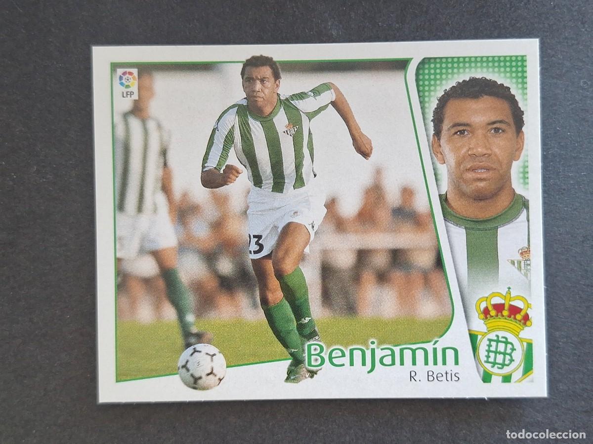 Football Stickers: L4 BENJAMIN REAL BETIS BALOMPIE LIGA ESTE 2004 2005 04 05 NUNCA PEGADO SIN PEGAR