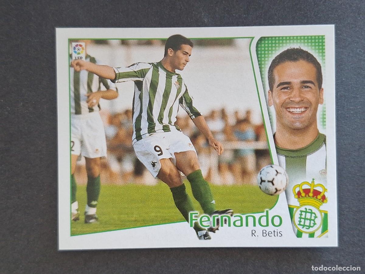 Football Stickers: L4 FERNANDO REAL BETIS BALOMPIE LIGA ESTE 2004 2005 04 05 NUNCA PEGADO SIN PEGAR