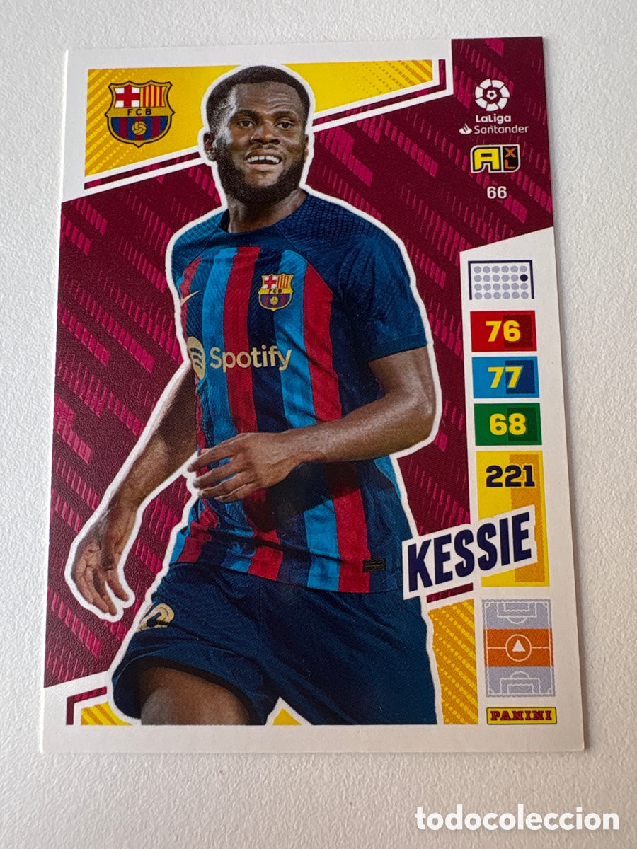 Football Stickers: Carta Kessie 66 Bar&ccedil;a Adrenalyn 2022-23