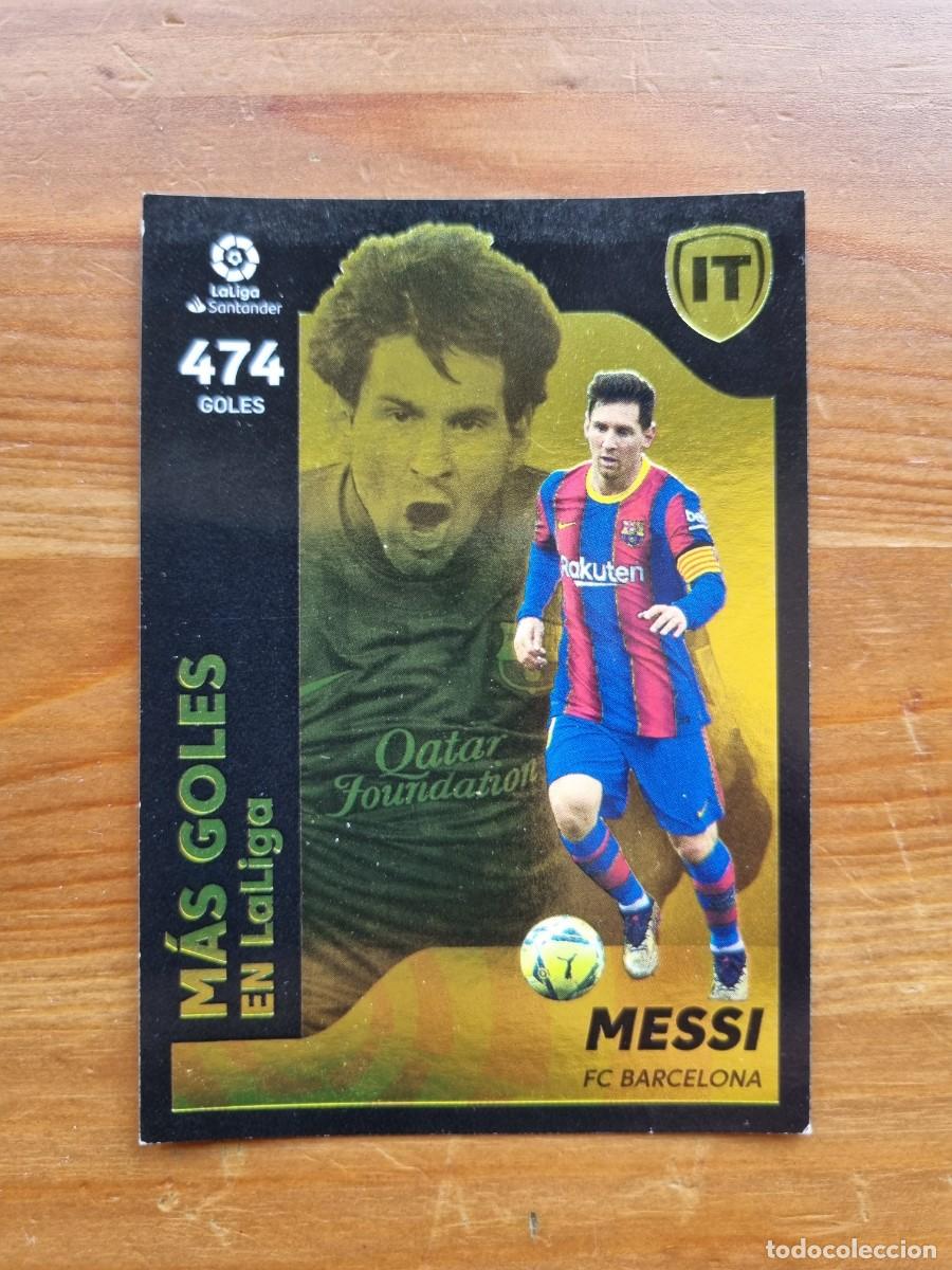Football Stickers: 3 MESSI (M&aacute;s Goles) LA ISLA DEL TESORO. Liga 2021 2022 21 22 Colecciones ESTE (Panini)