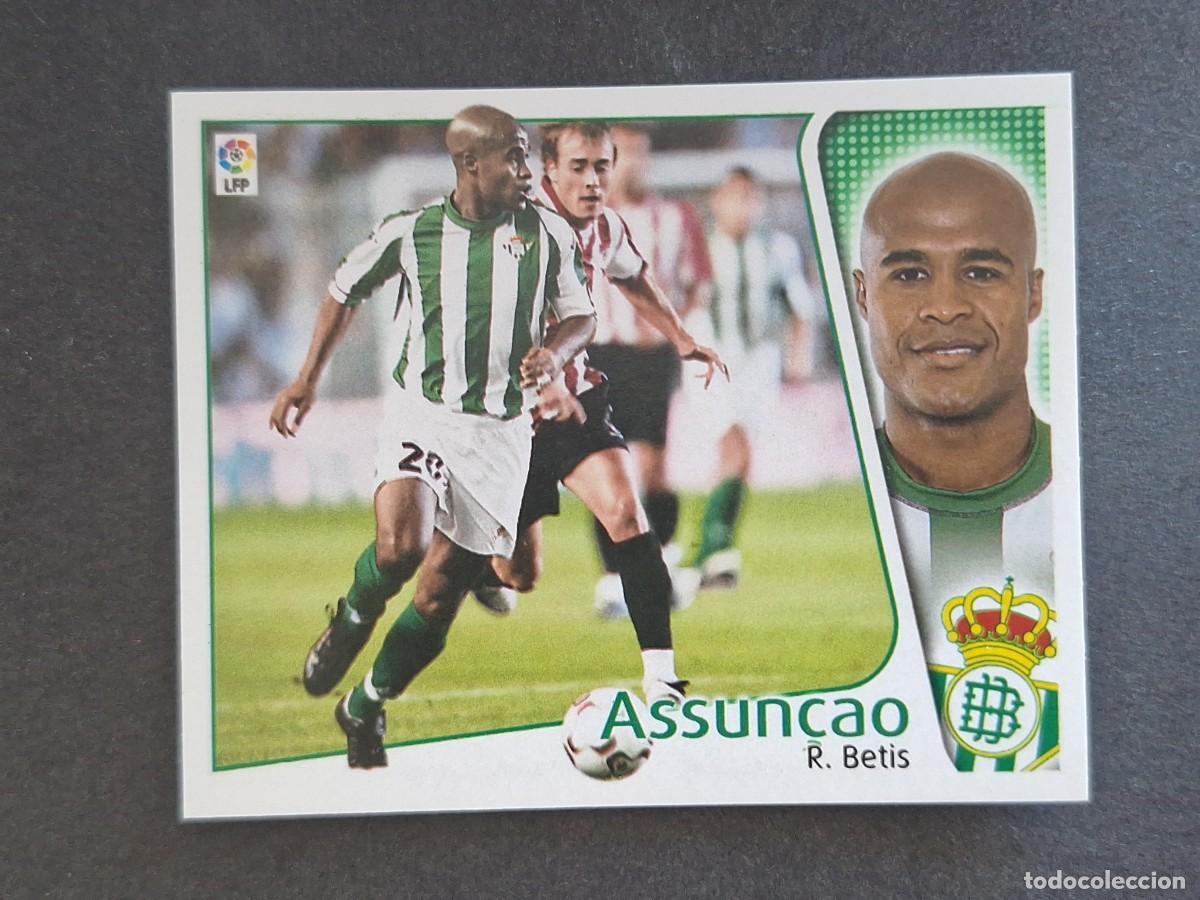 Football Stickers: L4 ASSUN&Ccedil;AO REAL BETIS BALOMPIE LIGA ESTE 2004 2005 04 05 NUNCA PEGADO SIN PEGAR