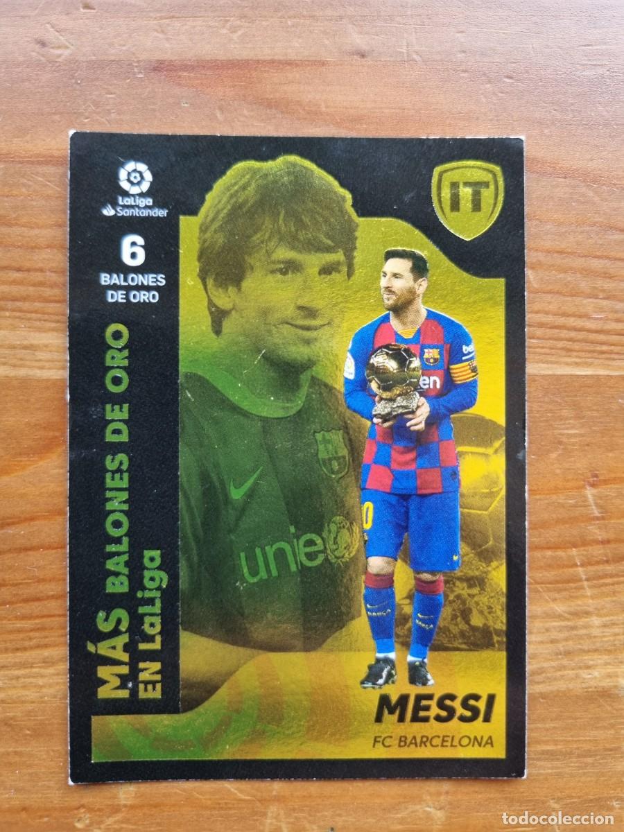 Cromos de Futebol: 9 MESSI (M&aacute;s Balones de Oro) LA ISLA DEL TESORO. Liga 2021 2022 21 22 Colecciones ESTE (Panini)